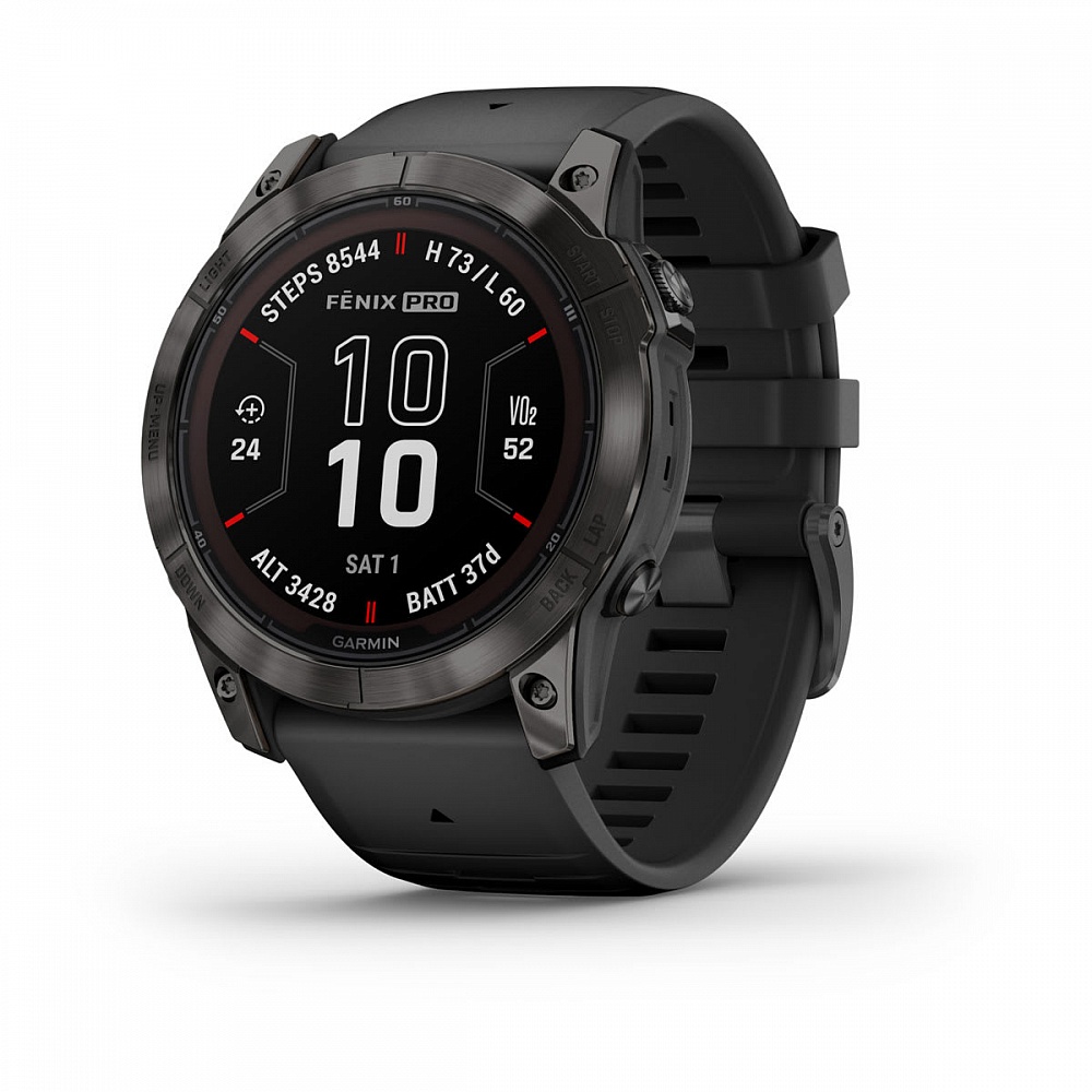 Смарт-часы Garmin Fenix 7X Pro серый матовый