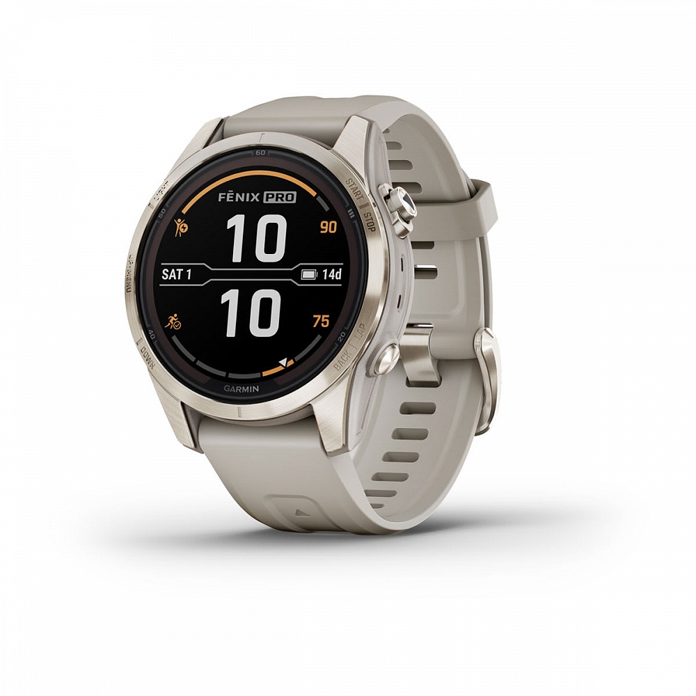 Смарт-часы Garmin Fenix 7S Pro золотой