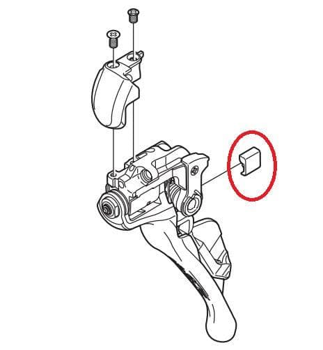 Клавиша  рычага переключения Weliteco для пистолетов Shimano Y05U00100 и Y05T00140 (правый)