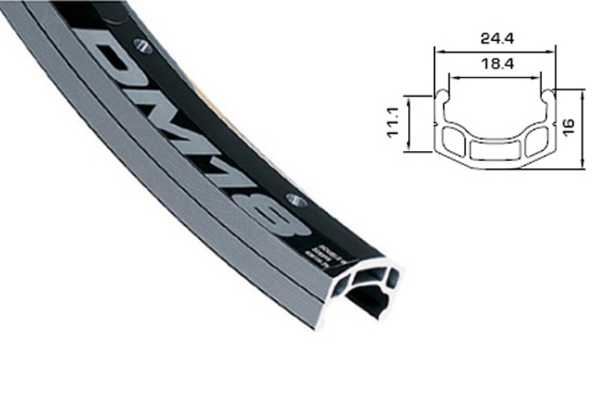 Обод Alex Rims DM18 275 черный ниппель спорт 32 стенка двойная без пистона 275 2090₽