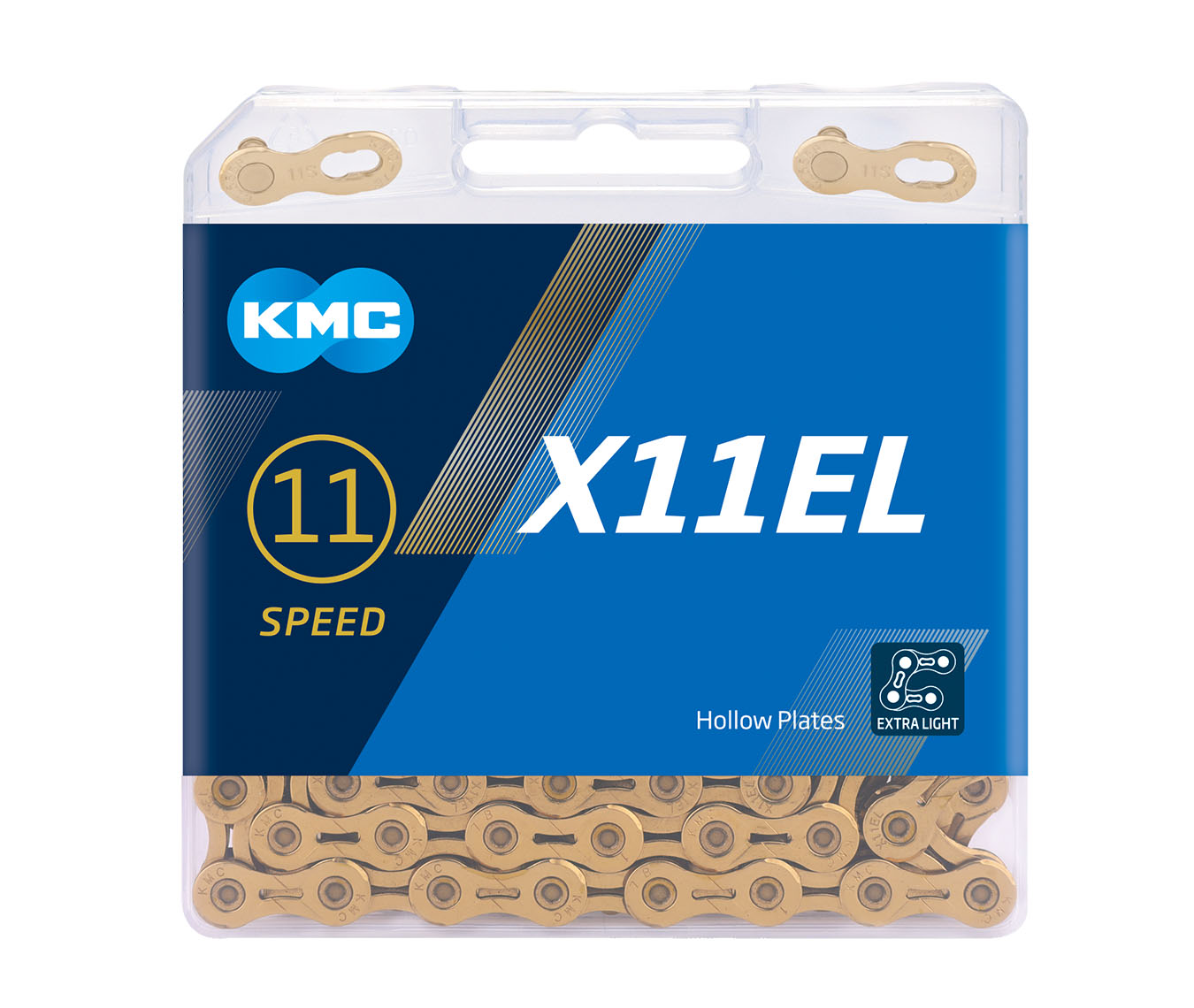 Цепь KMC X11EL Ti-N 11 скоростей, замок